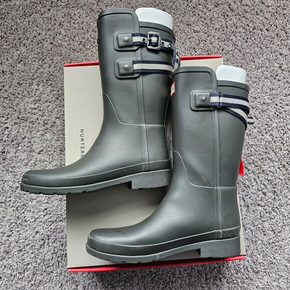 Hunter Refined Webbing boots size 6 in Slate - Picture 7 of 14